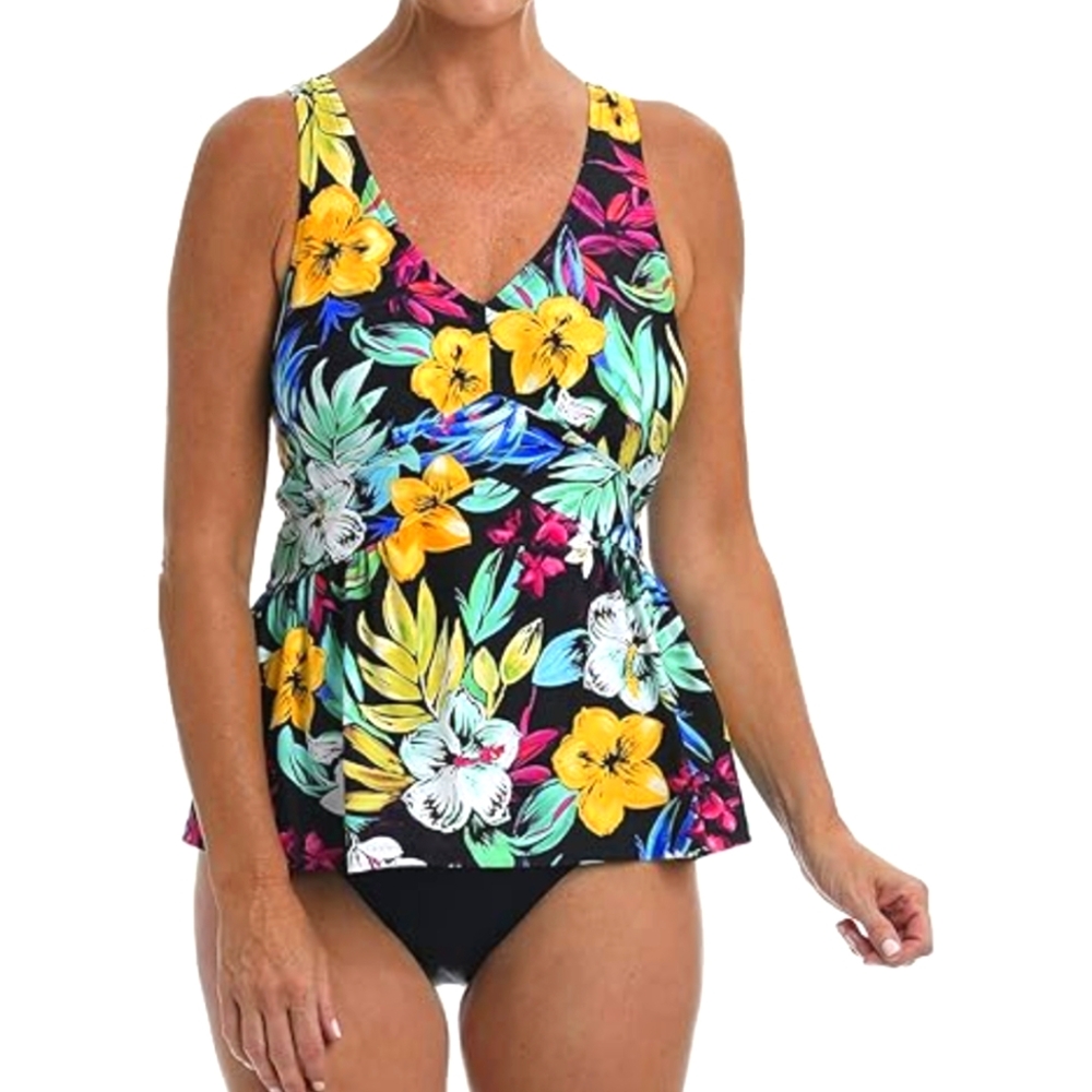 Maxine Of Hollywood Floral Tankini Top